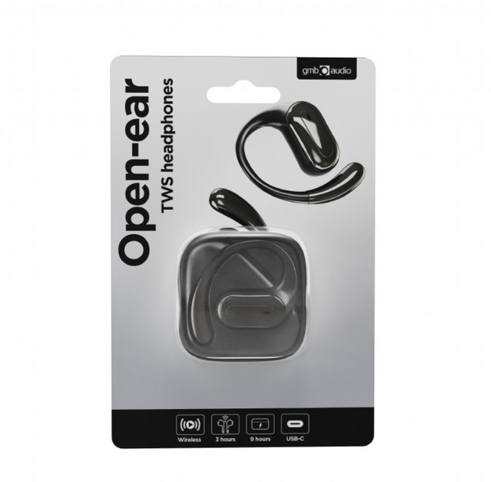 Gembird BT TWS слушалки с отворено ухо, OWS-01-BK