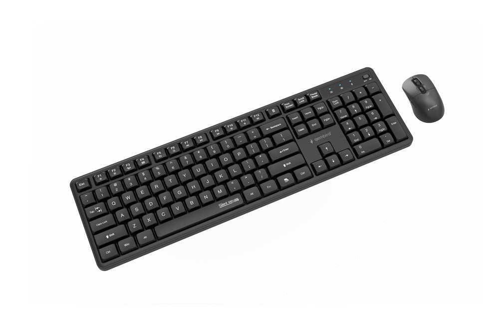 Gembird KBS-WMS-01 Silent key Pro Business безжичен настолен комплект, черен, US layer