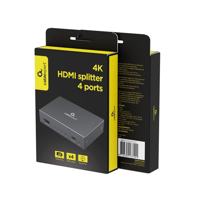 Gembird DSP-HDMI4K-4P-01 HDMI сплитер, 4 порта