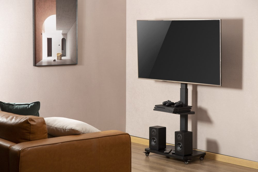 Gembird TVS-75S-02 Стойка за телевизор с колелца, 37" - 75", черна