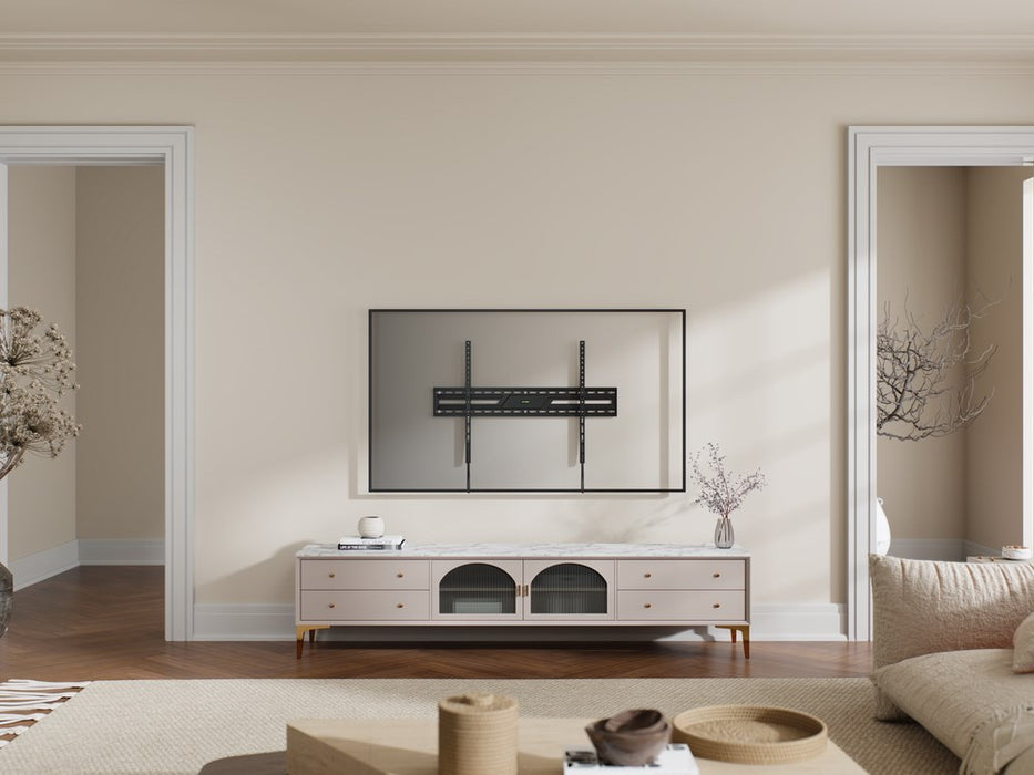 Стенен монтаж за телевизор Gembird WM-100F-01 (фиксиран), 43”-100”, черен