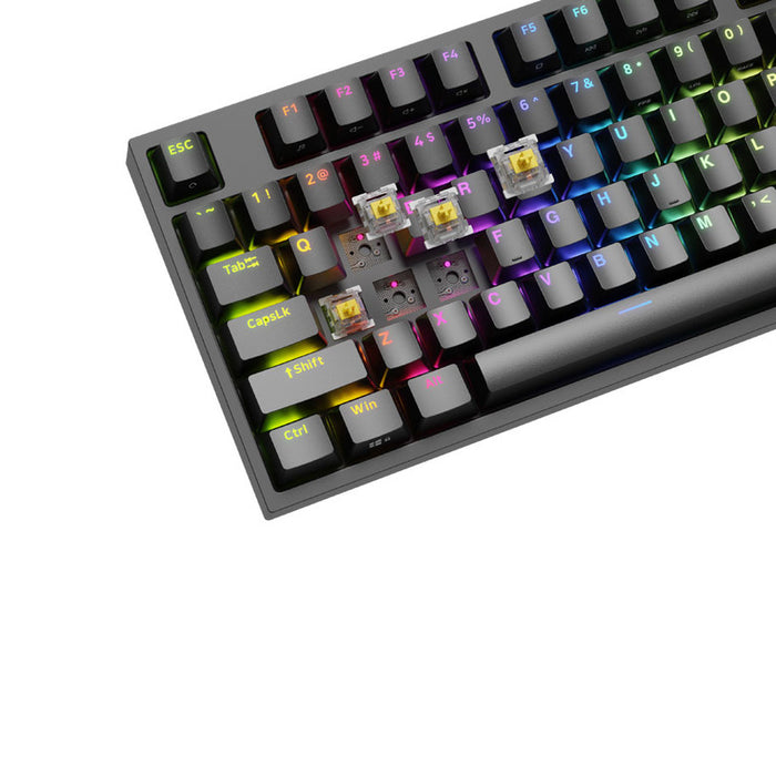 Механична Клавиатура GENESIS THOR 404 TKL RGB NKG-2069 BK Gateron Yellow Pro Linear