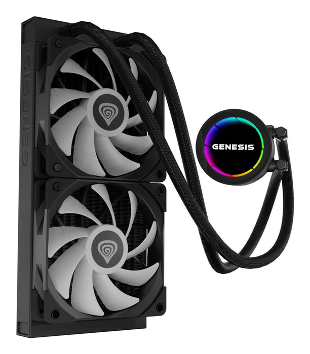 GENESIS NLG-2319 система за охлаждане на компютър, процесор, течно охлаждане „всичко в едно“, черно