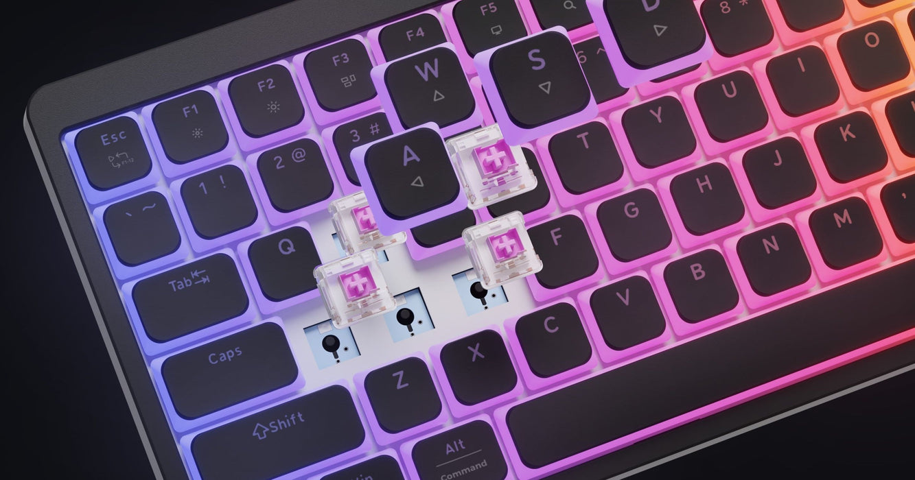 Механична клавиатура Genesis - Thor 430 TKL, Outemu Silent Pink, RGB, черна