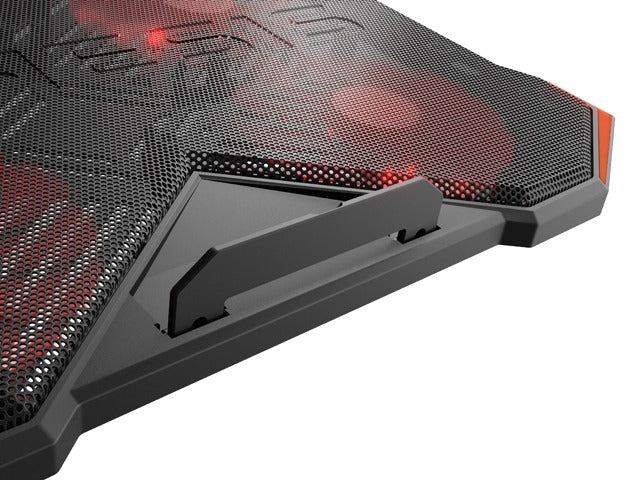 Охлаждаща подложка за лаптоп Genesis Oxid 260 15.6-17.3 4 вентилатора, LED светлина, 2 USB