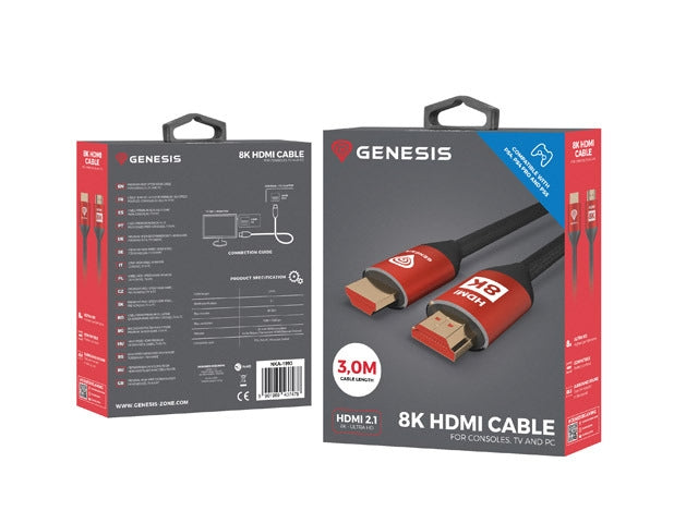 Genesis Ultra High-Speed HDMI кабел за PS5/PS4 3M 8K V2.1