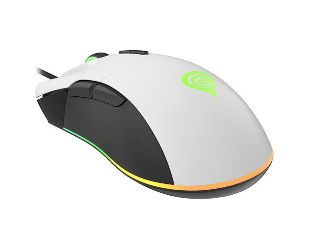 Mouse, Genesis Gaming Mouse Krypton 290 6400 DPI RGB Backlit With Software White