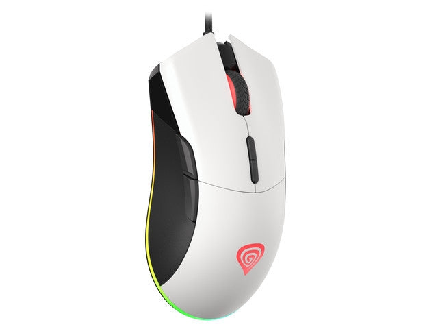 Mouse, Genesis Gaming Mouse Krypton 290 6400 DPI RGB Backlit With Software White