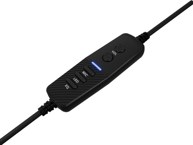 Genesis Headset Neon 764 с микрофон, RGB осветление, USB, Черен