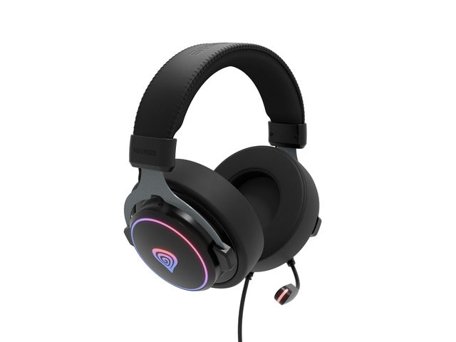 Genesis Headset Neon 764 с микрофон, RGB осветление, USB, Черен