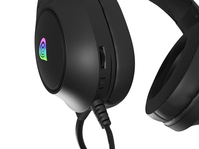 Слушалки Genesis Neon 213 с микрофон RGB осветление черни