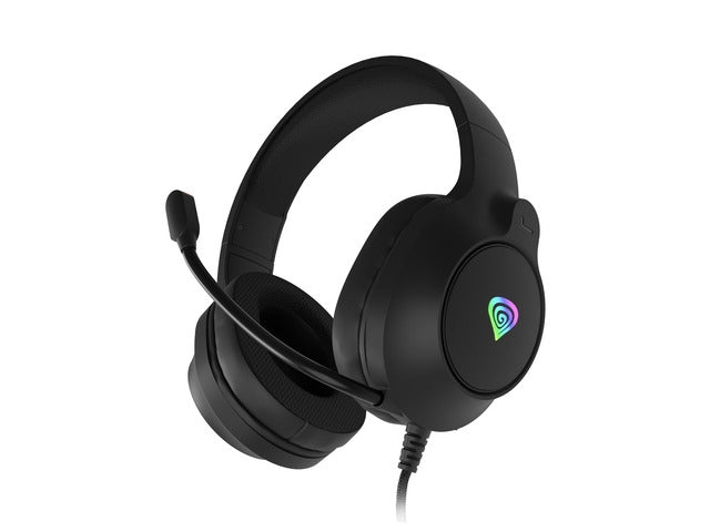 Слушалки Genesis Neon 213 с микрофон RGB осветление черни