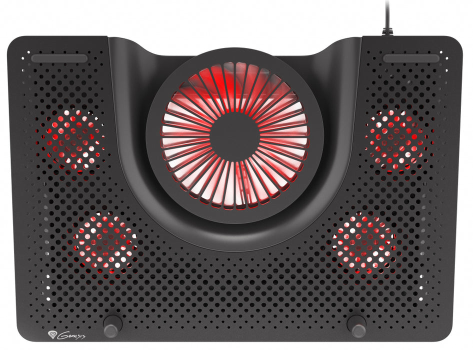 Cooling system, Genesis Laptop Cooling Pad Oxid 550 15.6-17.3 5 Fans, Led Light, 1 Usb