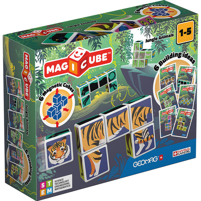 МАГНИТЕН КОНСТРУКТОР GEOMAG MAGICUBE JUNGLE ANIMALS 6