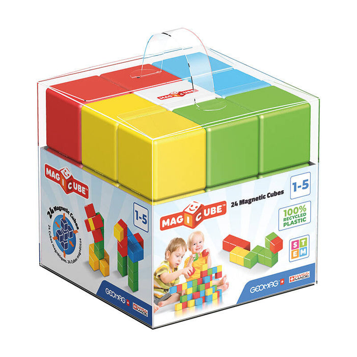 Magicube Color Recycled Crystal магнитни блокове 24 елемента GEOMAG GEO-056
