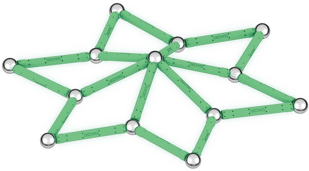 Mагнитен конструктор Geomag - Glow, 93 части