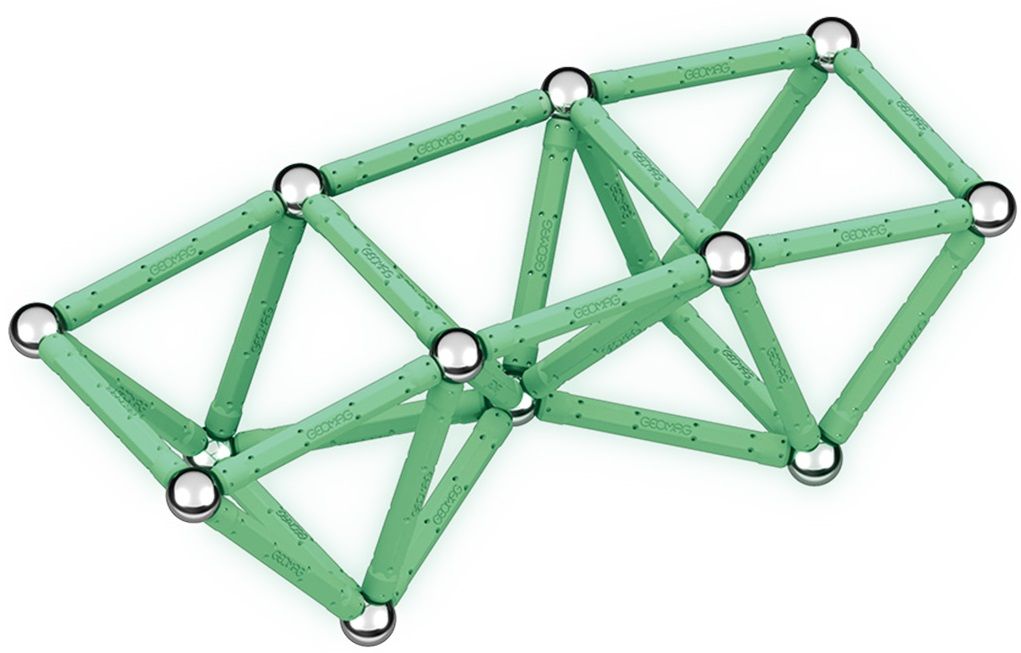 Mагнитен конструктор Geomag - Glow, 93 части
