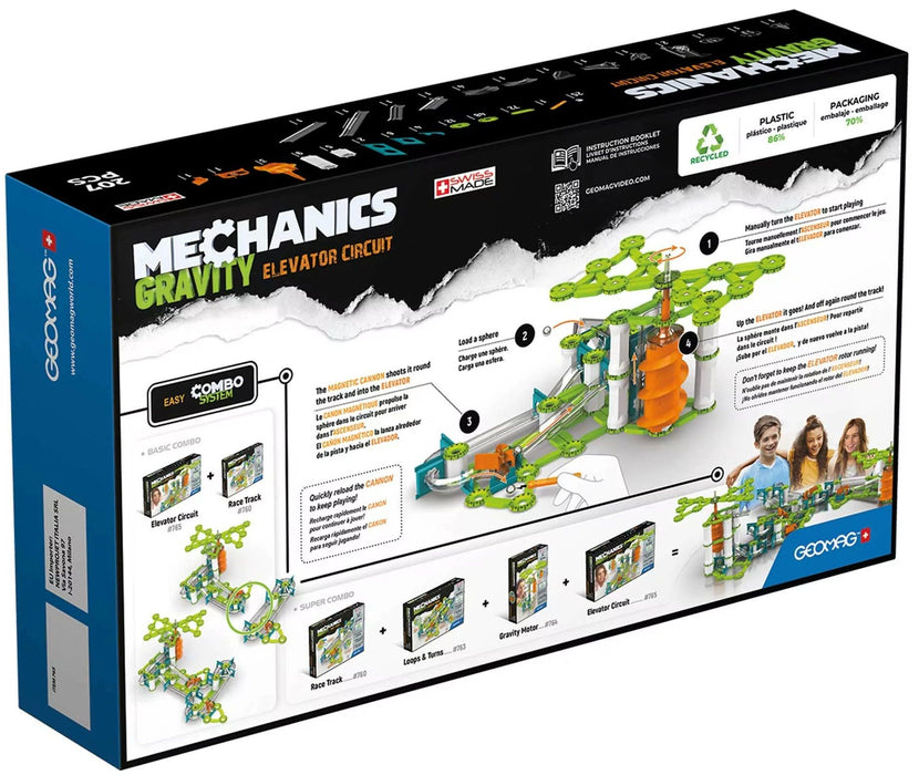 Mагнитен конструктор Geomag - Mechanics Gravity, 207 части