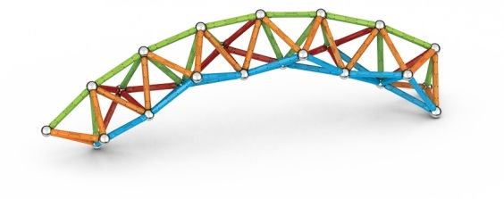 Магнитен конструктор Geomag - Блестящ, 142 части