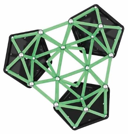 Магнитен конструктор Geomag - Светещ, 142 части