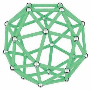 Магнитен конструктор Geomag - Светещ, 142 части