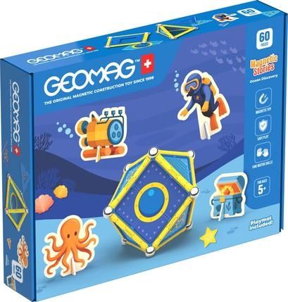 Магнитен конструктор Geomag - Магнитни истории, Океан, 60 части