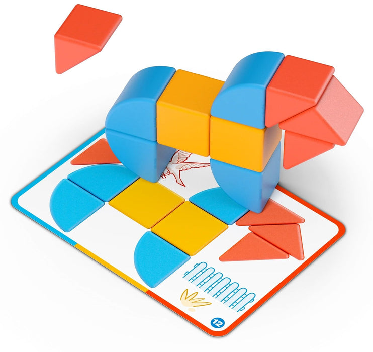 Магнитен конструктор Geomag - Magicube, Форми и карти, 16 части