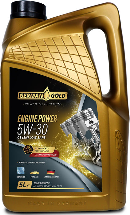 GERMAN GOLD ENGINE POWER 5W-30 C3 (SN) LOW SAPS 5L