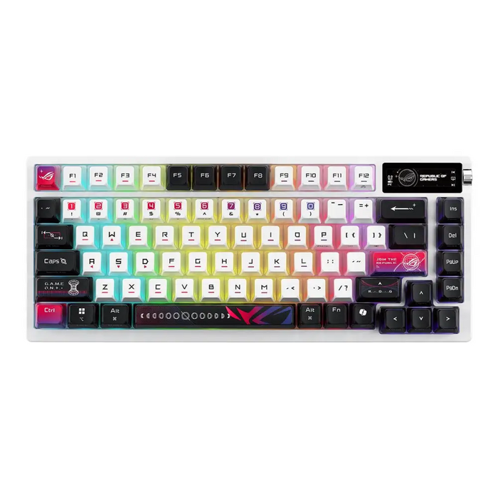Геймърска безжична Клавиатура ASUS ROG Azoth X - White