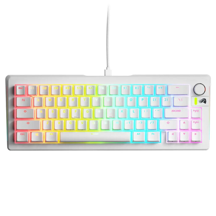 Геймърска механична клавиатура Glorious GMMK 3 65% White