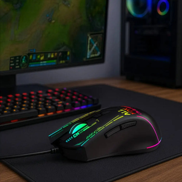 Геймърска мишка Wozinsky WMGK-7200 с кабел 7200 DPI - черна