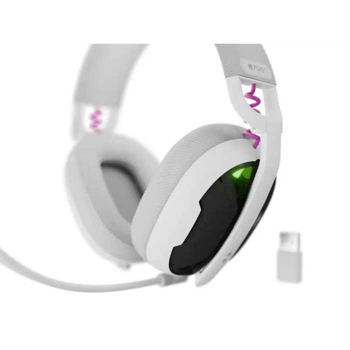 Геймърски слушалки Fury Fukiya F6 безжични с микрофон бели
