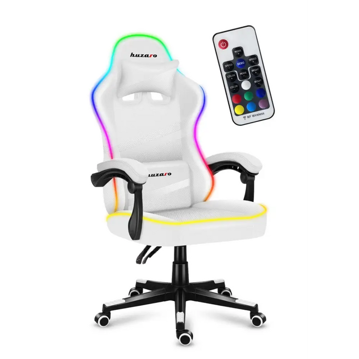 Геймърски стол - Huzaro Force 4.4 RGB Бял