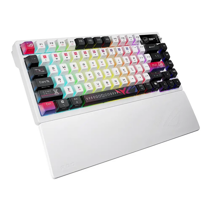 Геймърска безжична Клавиатура ASUS ROG Azoth X - White