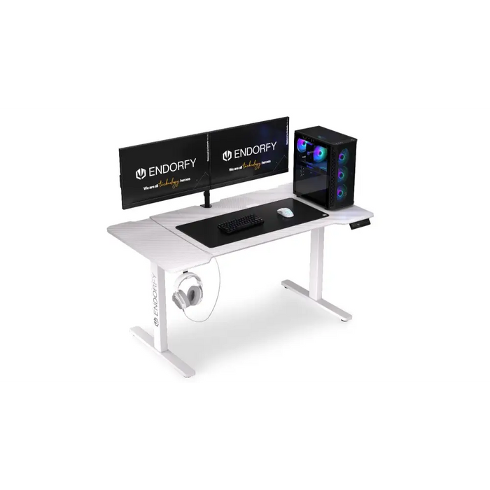 Геймърско бюро ENDORFY - Atlas L Electric - Onyx White