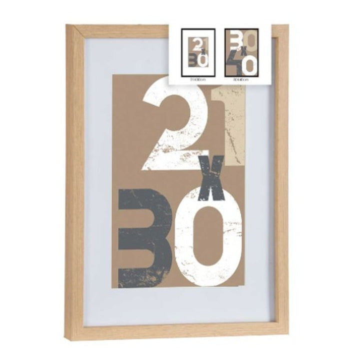 Рамка за снимки Gift Decor Естествен Cтъкло Дървен MDF 30 x 40 cm (6 броя)