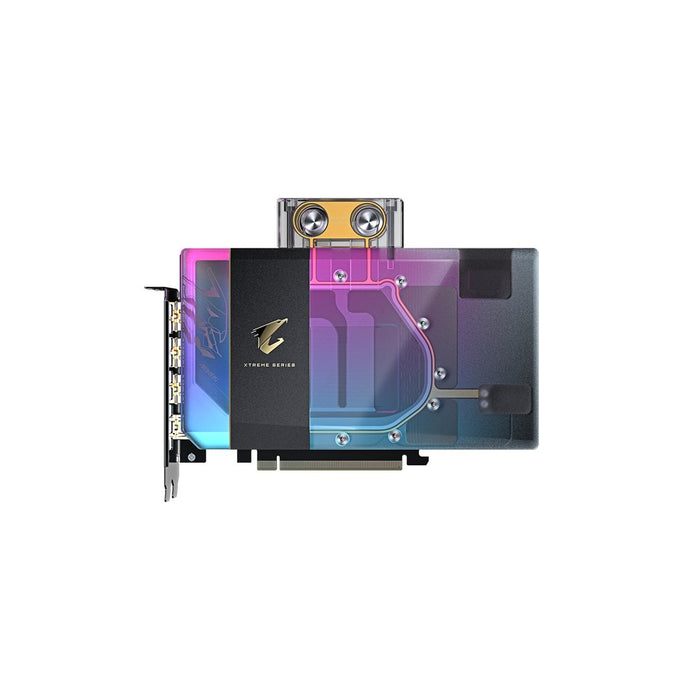 GIGABYTE AORUS GeForce RTX 5080 XTREME WATERFORCE WB 16G видеокарта - 16GB GDDR7, 256bit, PCI-E 5.0, 2805MHz тактова честота на ядрата, 3 x DP 2.1a, 1 x HDMI 2.1b, NVIDIA DLSS 4, GV-N5080AORUSX WB-16GD