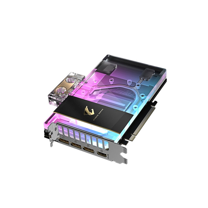 GIGABYTE AORUS GeForce RTX 5080 XTREME WATERFORCE WB 16G видеокарта - 16GB GDDR7, 256bit, PCI-E 5.0, 2805MHz тактова честота на ядрата, 3 x DP 2.1a, 1 x HDMI 2.1b, NVIDIA DLSS 4, GV-N5080AORUSX WB-16GD