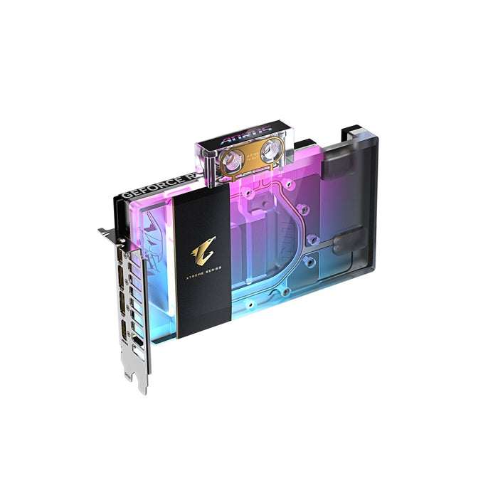 GIGABYTE AORUS GeForce RTX 5080 XTREME WATERFORCE WB 16G видеокарта - 16GB GDDR7, 256bit, PCI-E 5.0, 2805MHz тактова честота на ядрата, 3 x DP 2.1a, 1 x HDMI 2.1b, NVIDIA DLSS 4, GV-N5080AORUSX WB-16GD