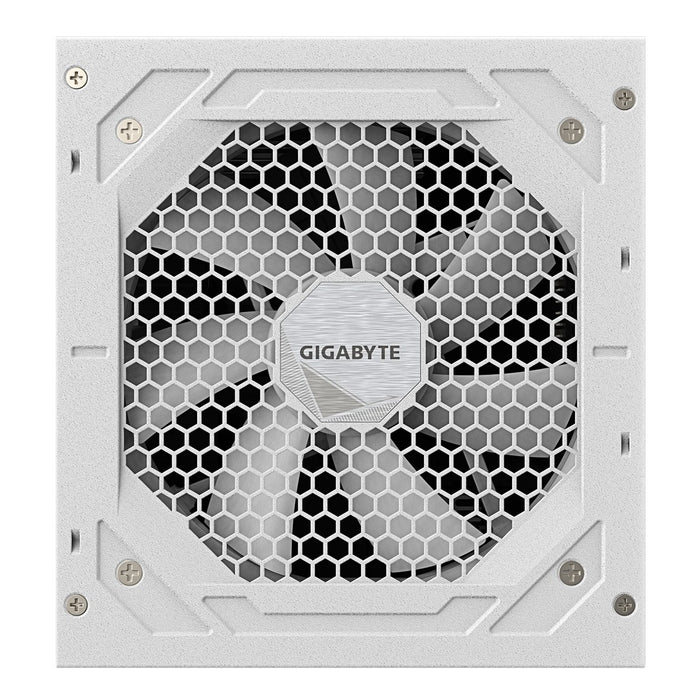 Захранващ блок GIGABYTE UD850GM PG5 V2 ICE - PCIe Gen 5.1, 80 PLUS Gold, напълно модулен дизайн, 120 мм вентилатор, съвместим с ATX 3.1, EU щепсел