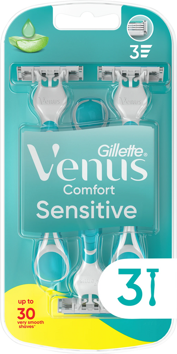 Дамска самобръсначка Venus 3 Sensitive, 4 бр