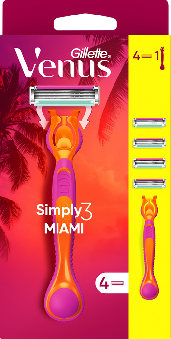 Система за бръснене с 4 ножчета Simply Miami, 1 бр