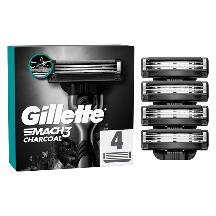 НОЖЧЕТА GILLETTE MACH3 CHARCOAL 10/59/7 4 БР