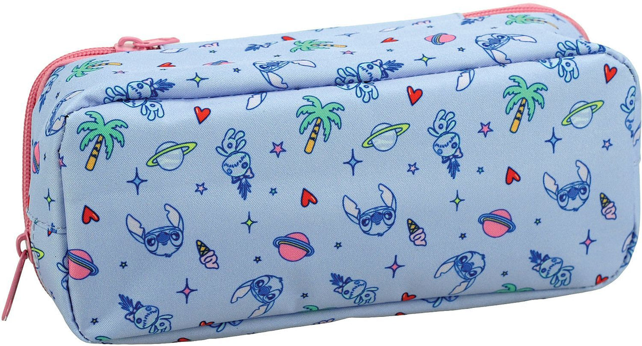 Овален несесер GIM Stitch - Tropical, 1 цип