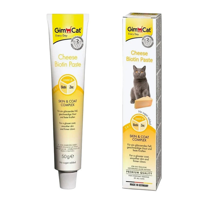 GIMCAT Сирене биотинова паста - лакомства за котки - 50 г