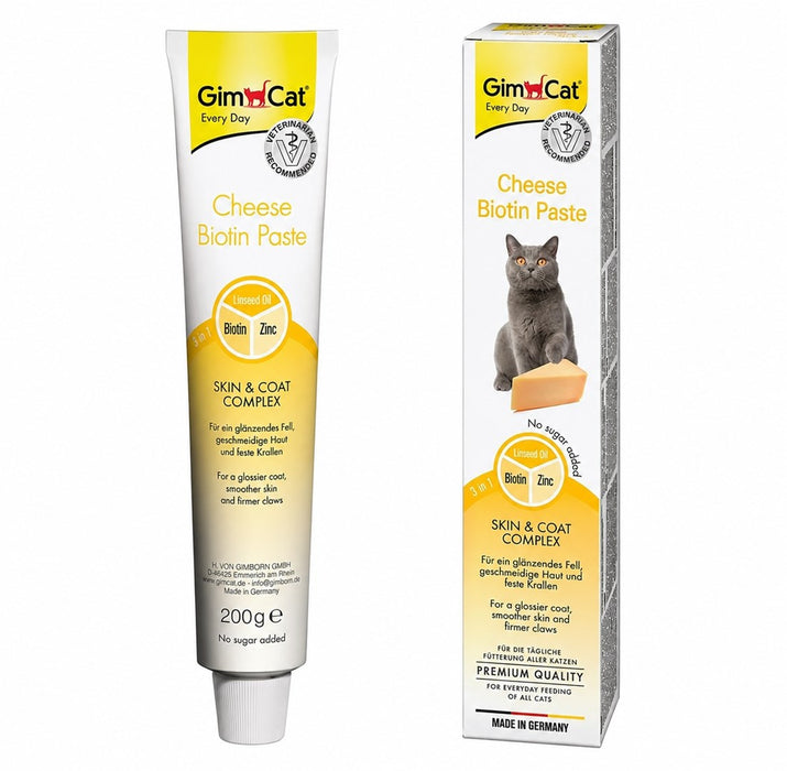 GIMCAT Сирене биотинова паста - лакомства за котки - 200 г