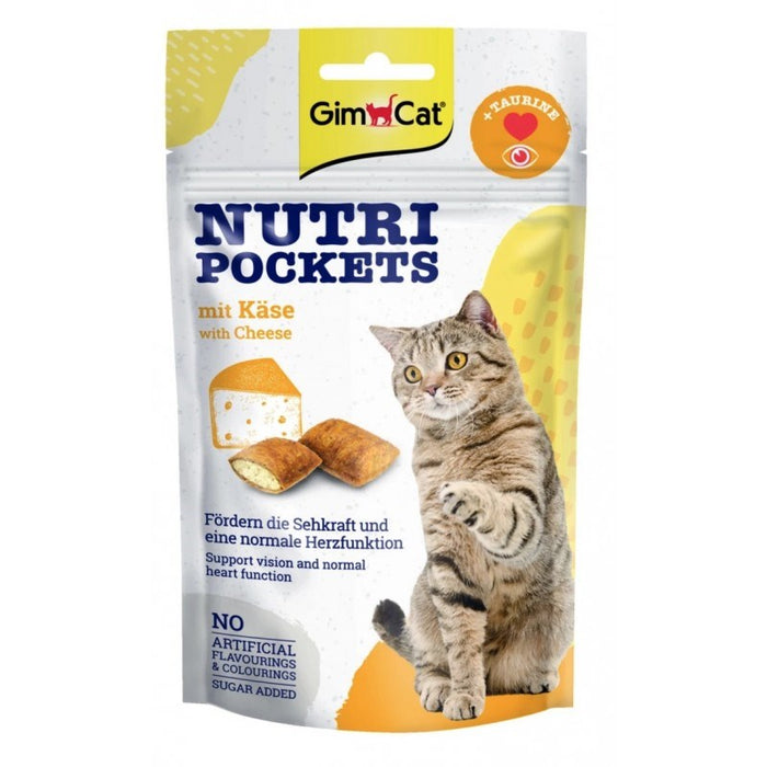 GIMCAT Nutri pockets Сирене - лакомства за котки - 60 г