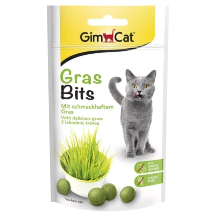 GIMCAT GrasBits Хрупкави хапки от трева – лакомство за котки – 425 г