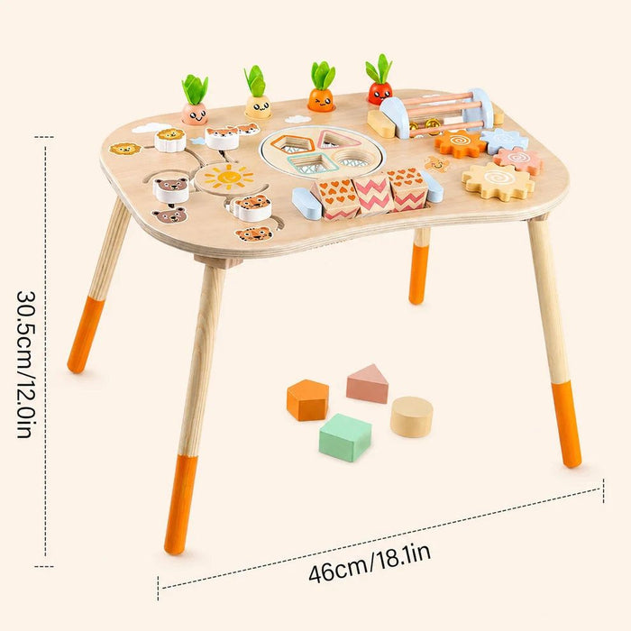 Детска активна маса за игра 6 в 1 Ginger Home - Монтесори