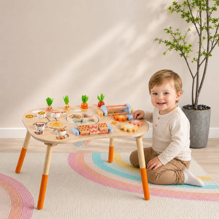 Детска активна маса за игра 6 в 1 Ginger Home - Монтесори